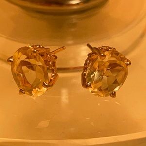 Gold & citrine earrings